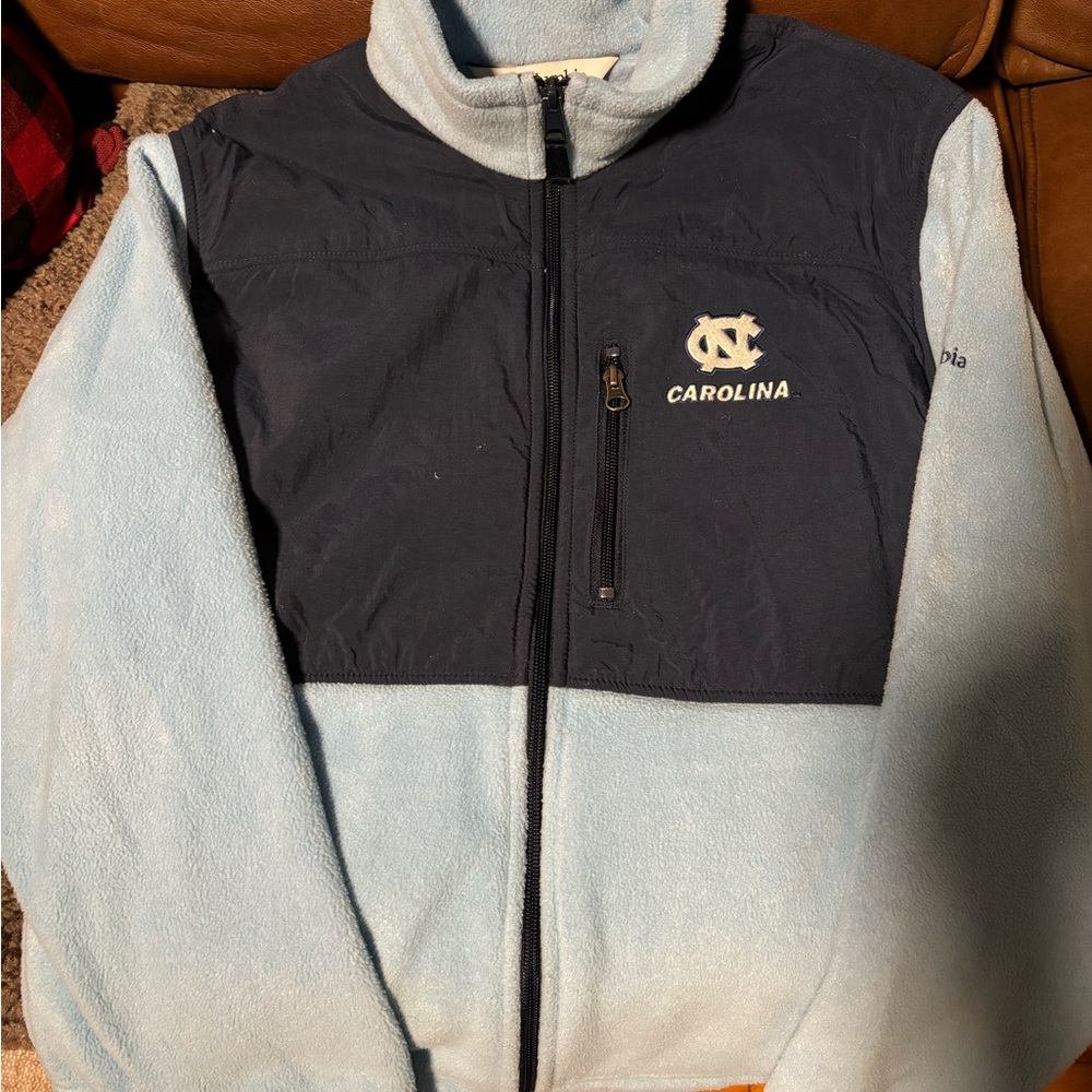 UNC Columbia Blue and Navy Fleece Jacket